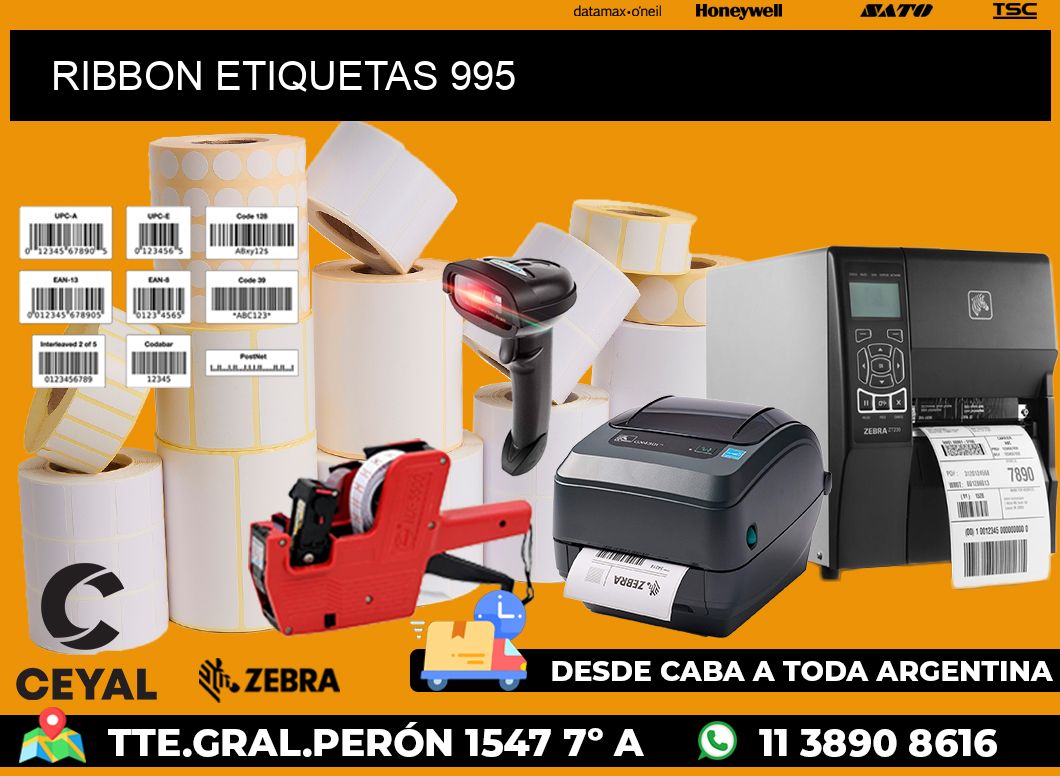 RIBBON ETIQUETAS 995