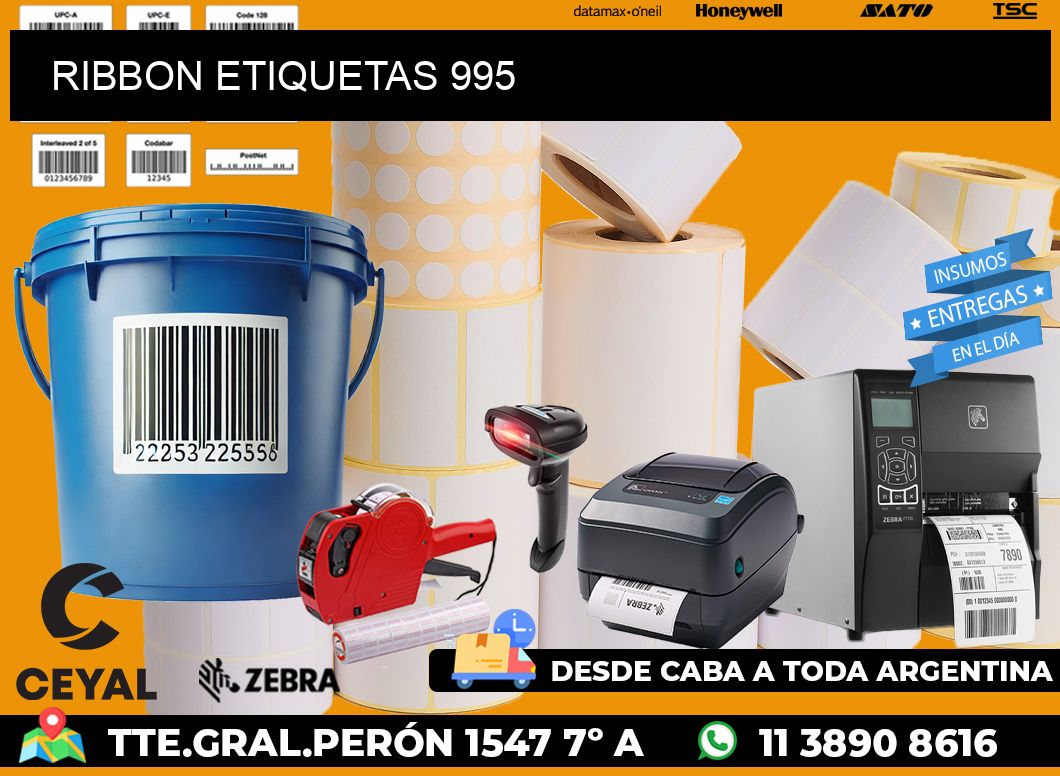 RIBBON ETIQUETAS 995