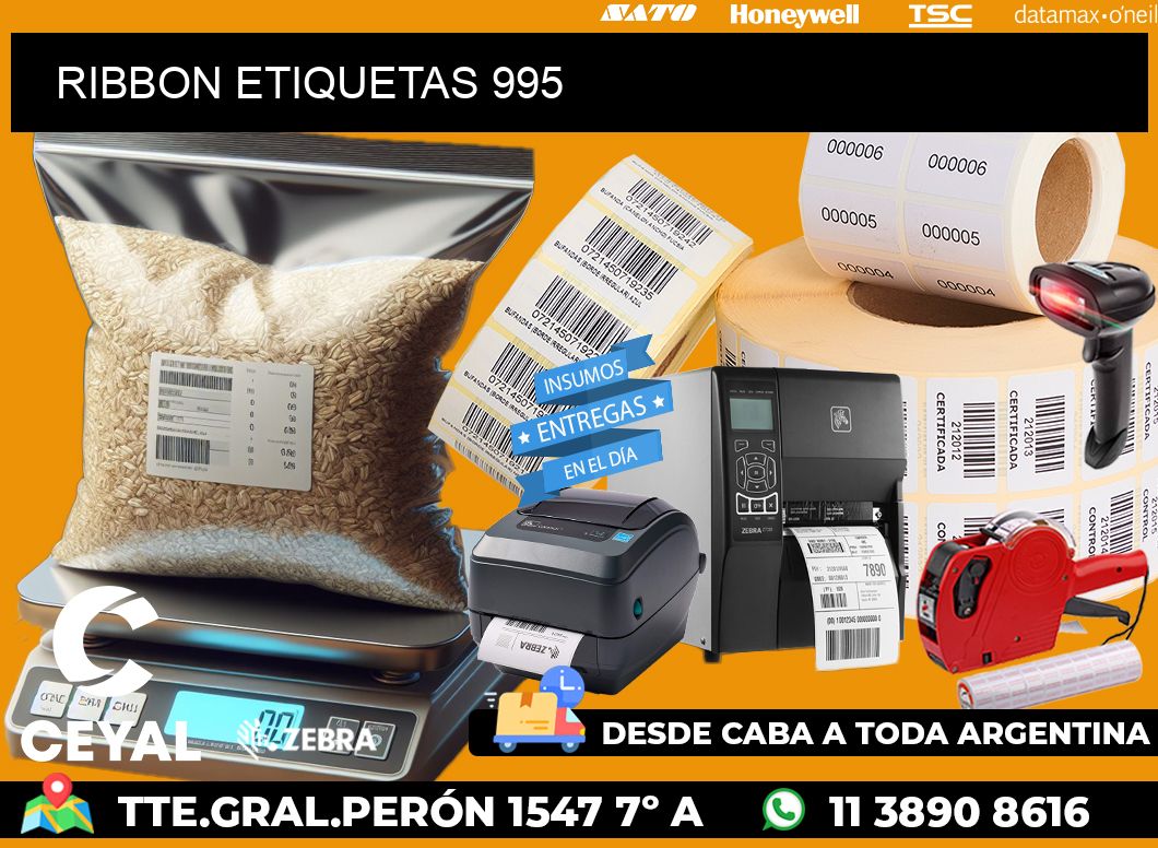 RIBBON ETIQUETAS 995