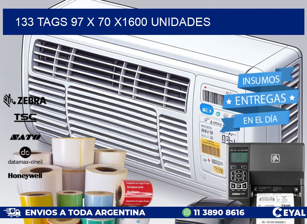 133 TAGS 97 x 70 X1600 UNIDADES