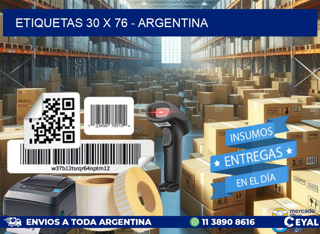 ETIQUETAS 30 x 76 - ARGENTINA