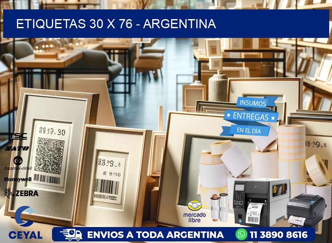 ETIQUETAS 30 x 76 - ARGENTINA