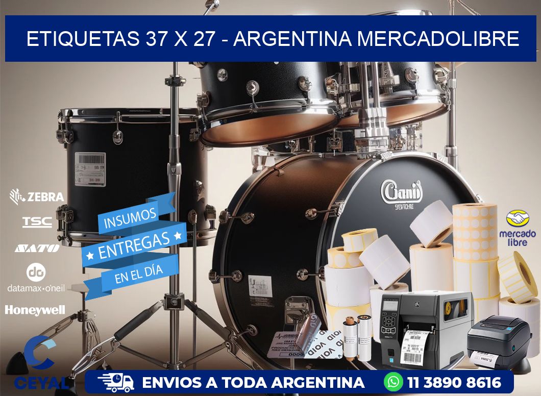 ETIQUETAS 37 x 27 - ARGENTINA MERCADOLIBRE