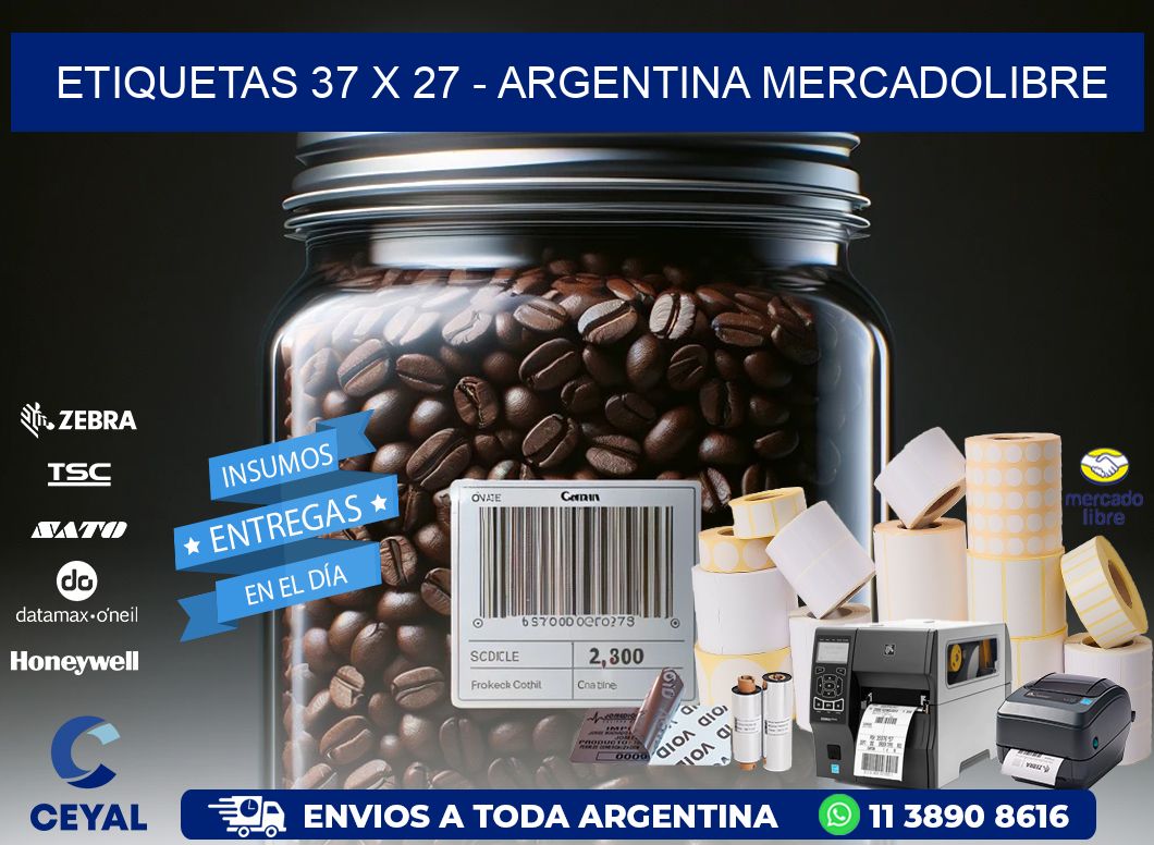 ETIQUETAS 37 x 27 - ARGENTINA MERCADOLIBRE