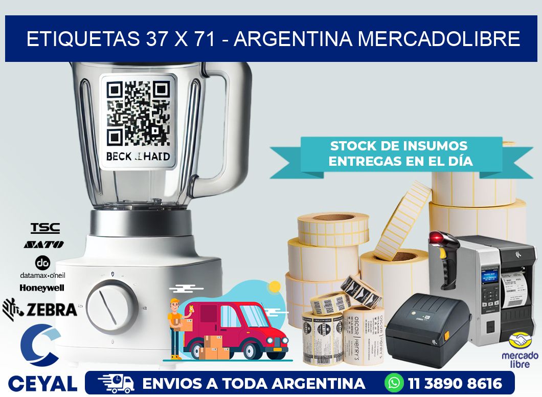 ETIQUETAS 37 x 71 – ARGENTINA MERCADOLIBRE