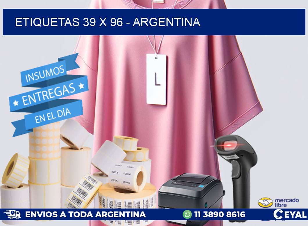 ETIQUETAS 39 x 96 - ARGENTINA