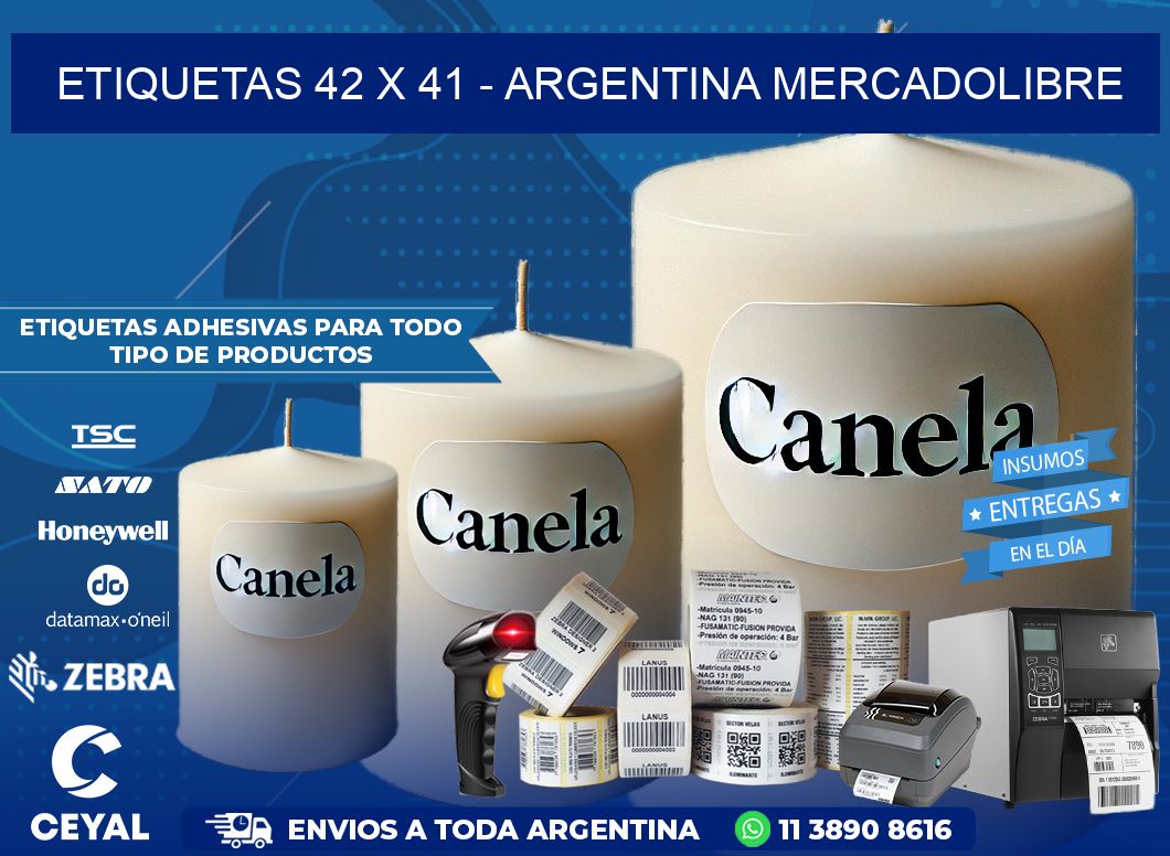 ETIQUETAS 42 x 41 – ARGENTINA MERCADOLIBRE