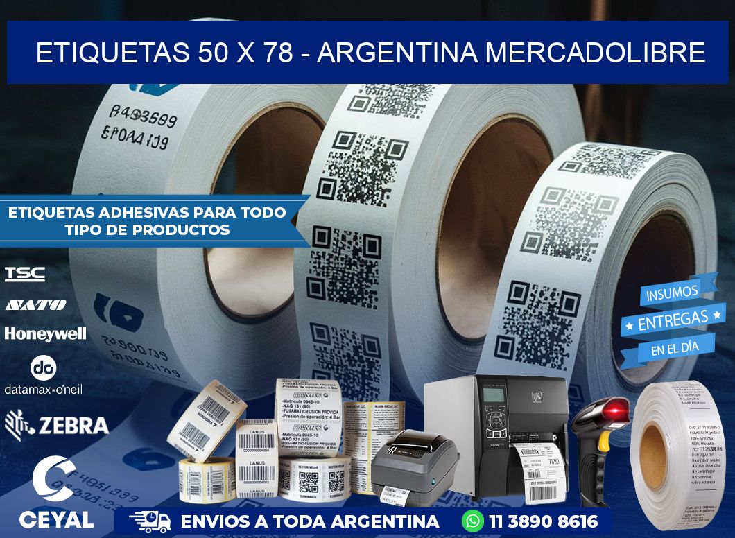 ETIQUETAS 50 x 78 – ARGENTINA MERCADOLIBRE