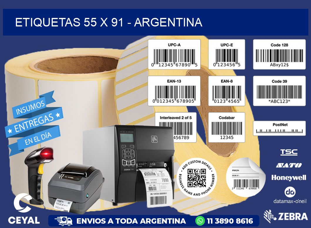 ETIQUETAS 55 x 91 - ARGENTINA