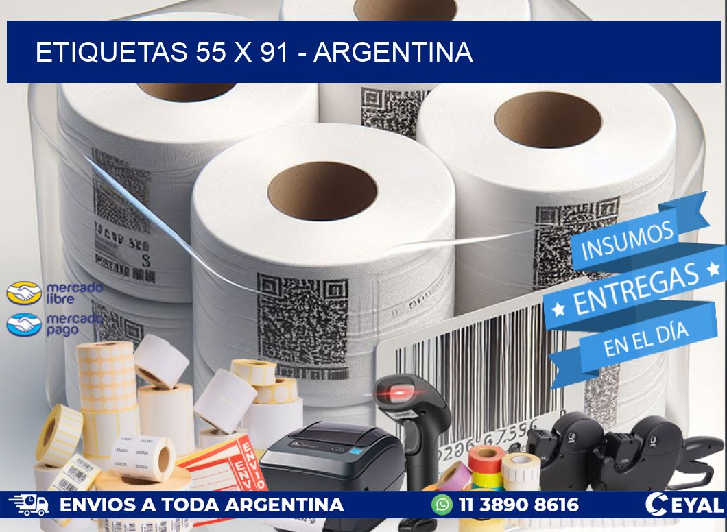 ETIQUETAS 55 x 91 - ARGENTINA