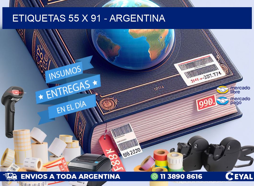 ETIQUETAS 55 x 91 - ARGENTINA