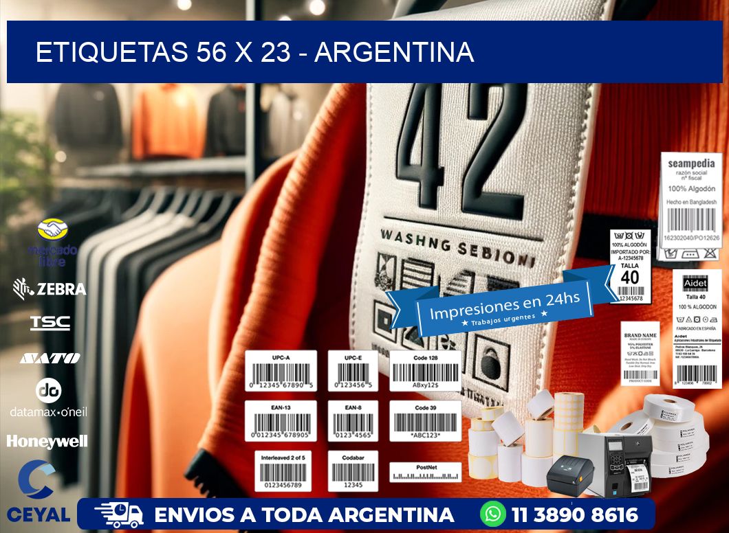 ETIQUETAS 56 x 23 - ARGENTINA