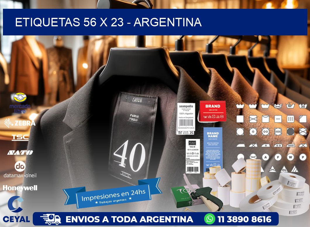 ETIQUETAS 56 x 23 - ARGENTINA