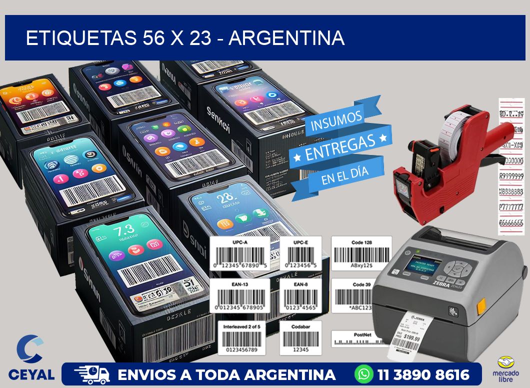 ETIQUETAS 56 x 23 - ARGENTINA