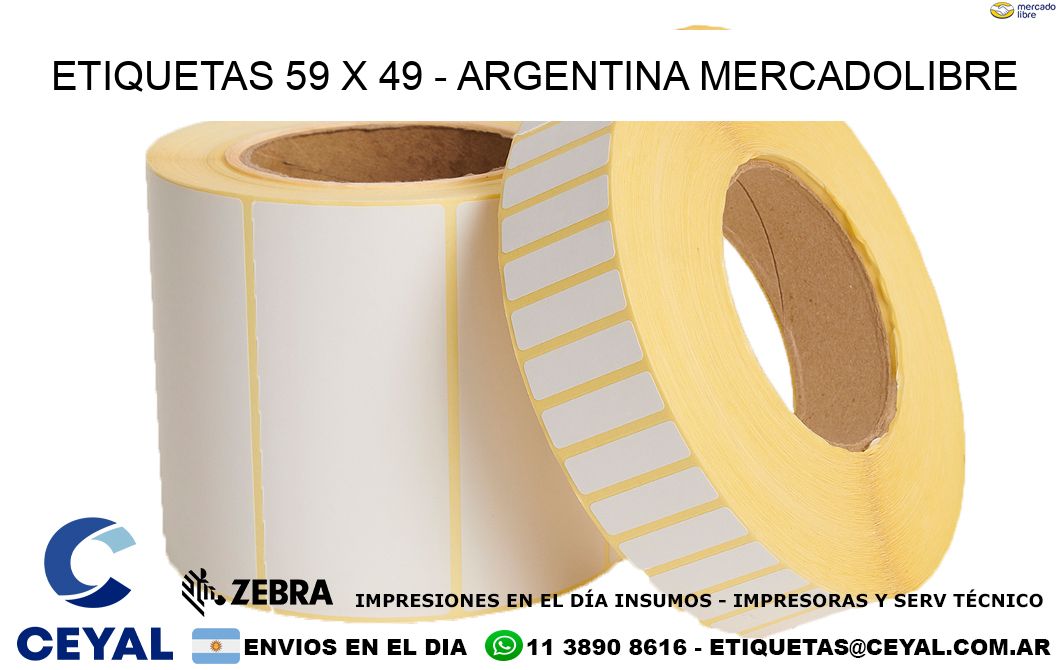 ETIQUETAS 59 x 49 – ARGENTINA MERCADOLIBRE