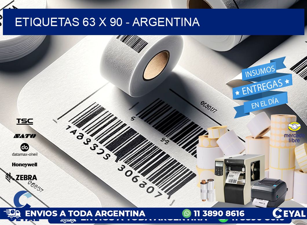 ETIQUETAS 63 x 90 - ARGENTINA