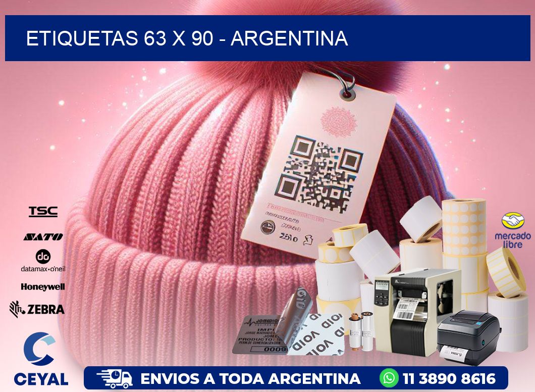 ETIQUETAS 63 x 90 - ARGENTINA