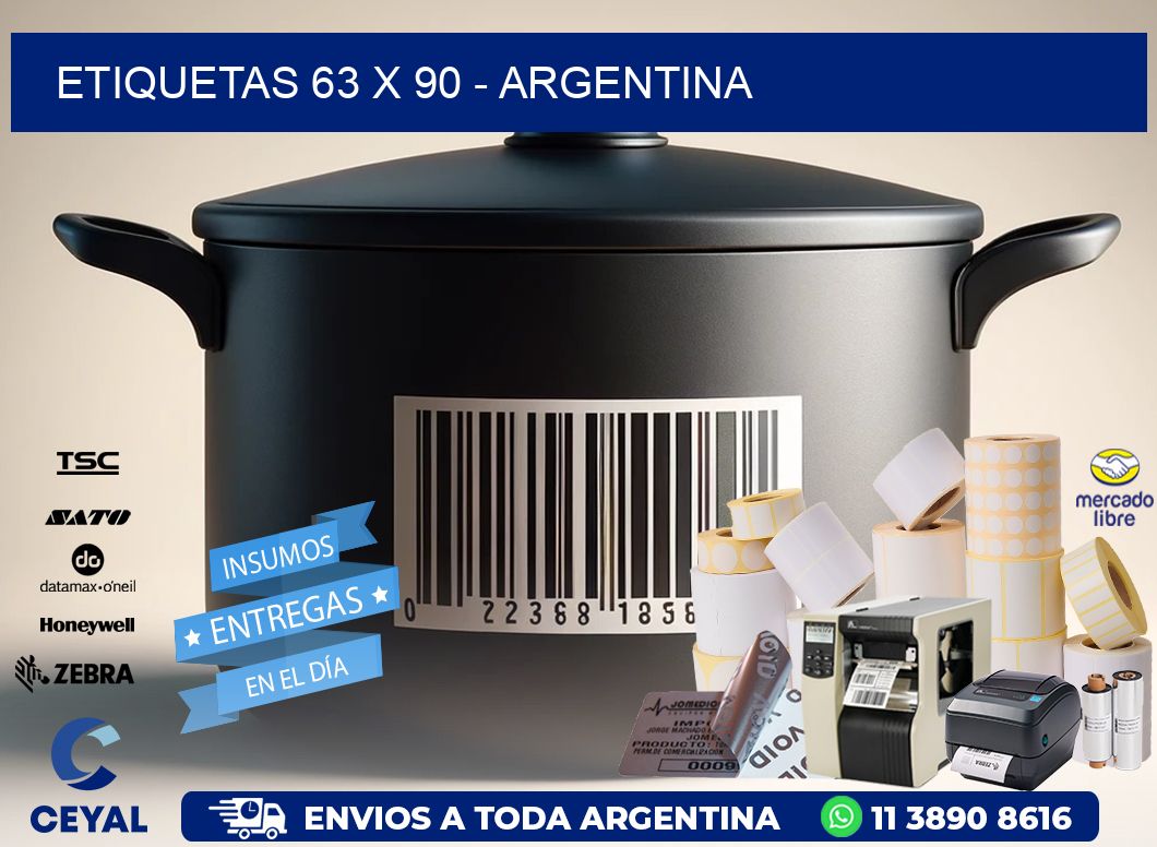 ETIQUETAS 63 x 90 - ARGENTINA