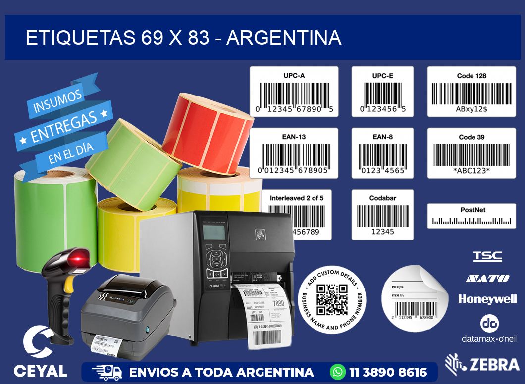 ETIQUETAS 69 x 83 - ARGENTINA