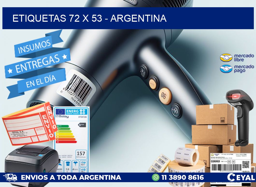 ETIQUETAS 72 x 53 - ARGENTINA