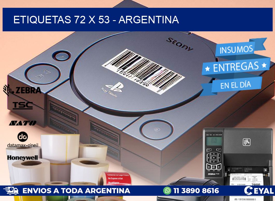 ETIQUETAS 72 x 53 - ARGENTINA