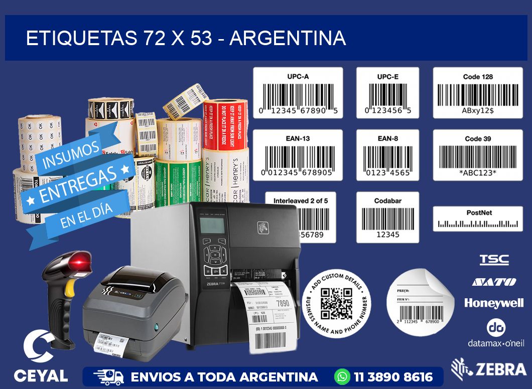 ETIQUETAS 72 x 53 - ARGENTINA