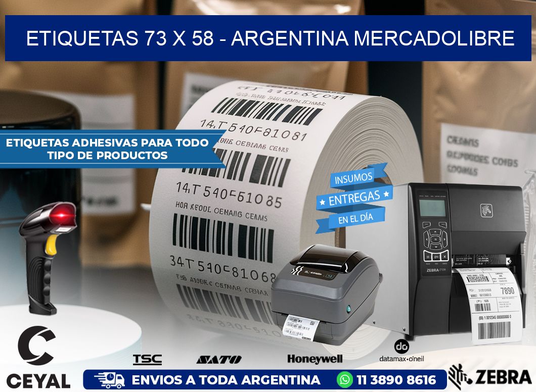 ETIQUETAS 73 x 58 – ARGENTINA MERCADOLIBRE