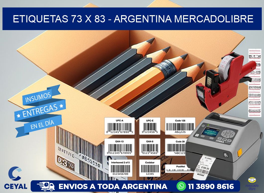 ETIQUETAS 73 x 83 - ARGENTINA MERCADOLIBRE