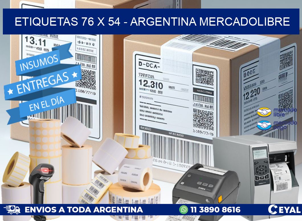 ETIQUETAS 76 x 54 – ARGENTINA MERCADOLIBRE