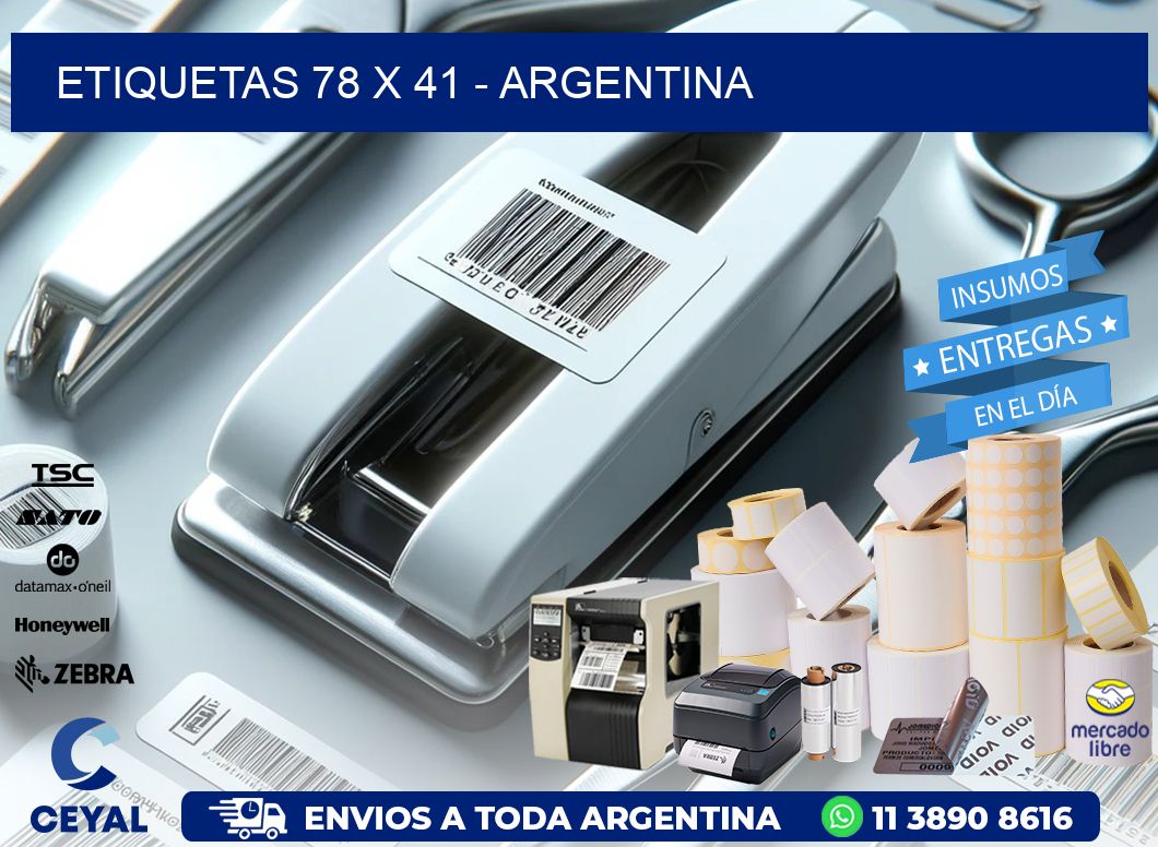 ETIQUETAS 78 x 41 - ARGENTINA