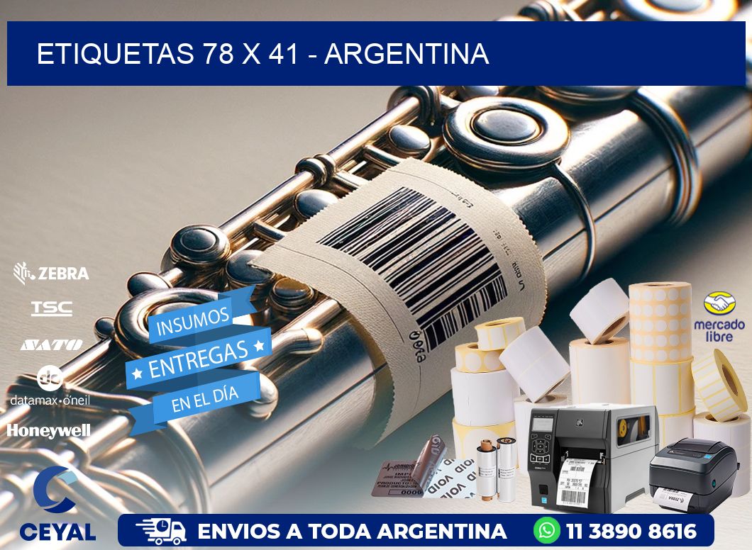 ETIQUETAS 78 x 41 - ARGENTINA