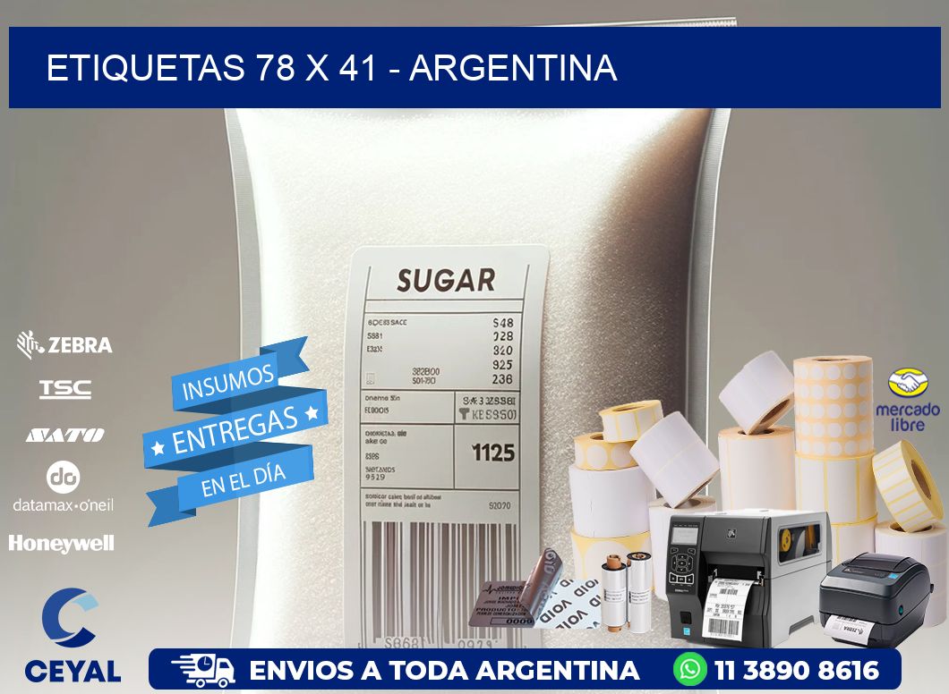 ETIQUETAS 78 x 41 - ARGENTINA