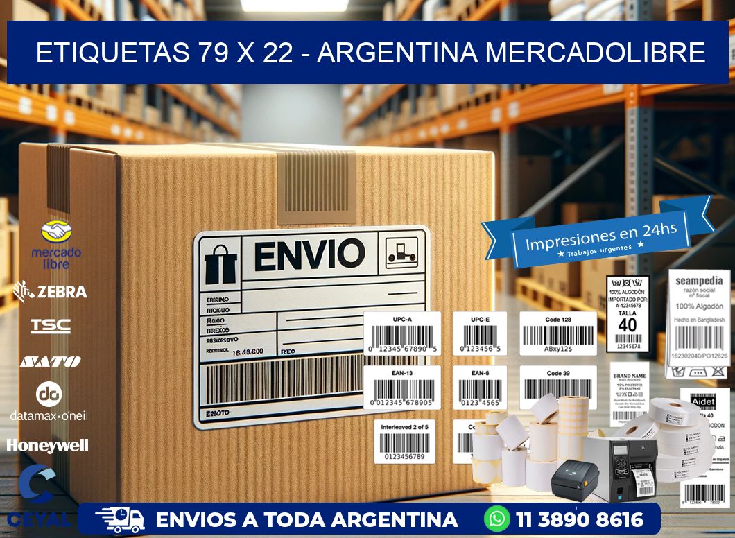 ETIQUETAS 79 x 22 – ARGENTINA MERCADOLIBRE