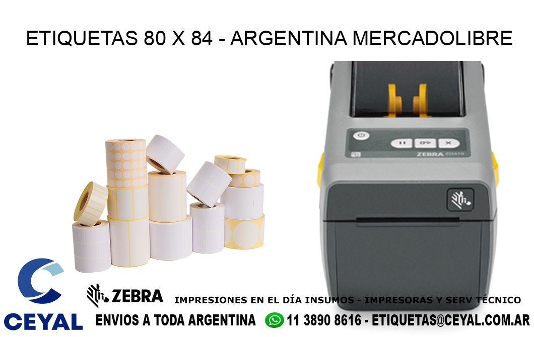 ETIQUETAS 80 x 84 - ARGENTINA MERCADOLIBRE