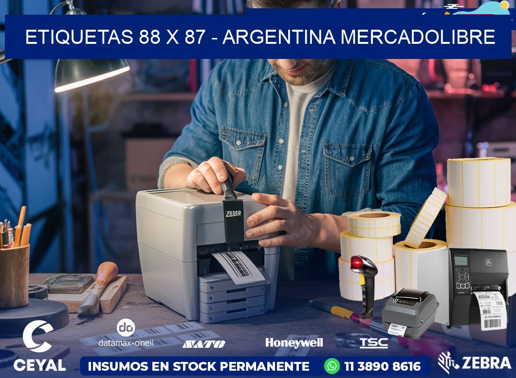 ETIQUETAS 88 x 87 - ARGENTINA MERCADOLIBRE