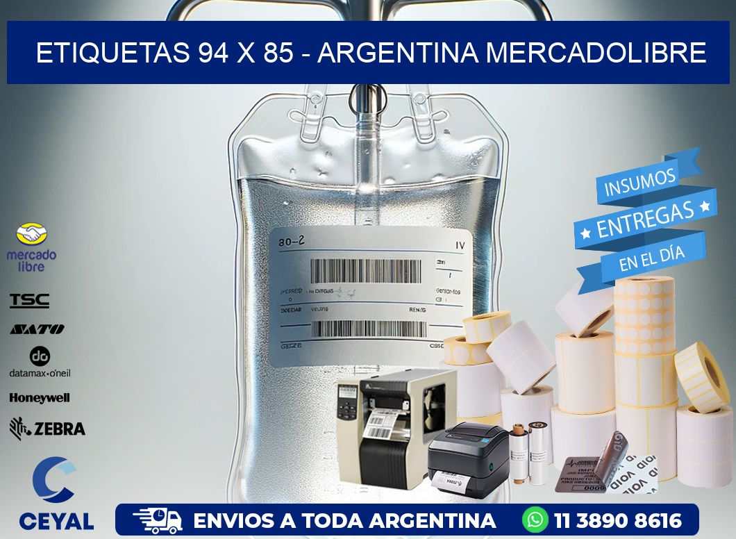 ETIQUETAS 94 x 85 – ARGENTINA MERCADOLIBRE