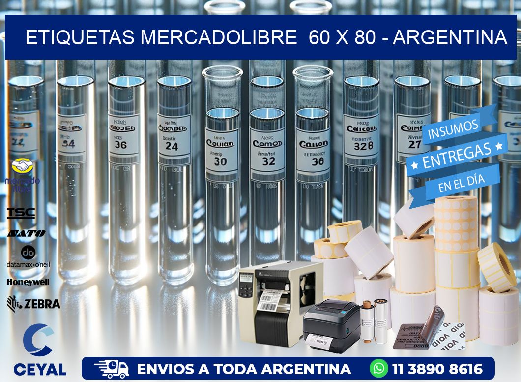 ETIQUETAS MERCADOLIBRE  60 x 80 – ARGENTINA