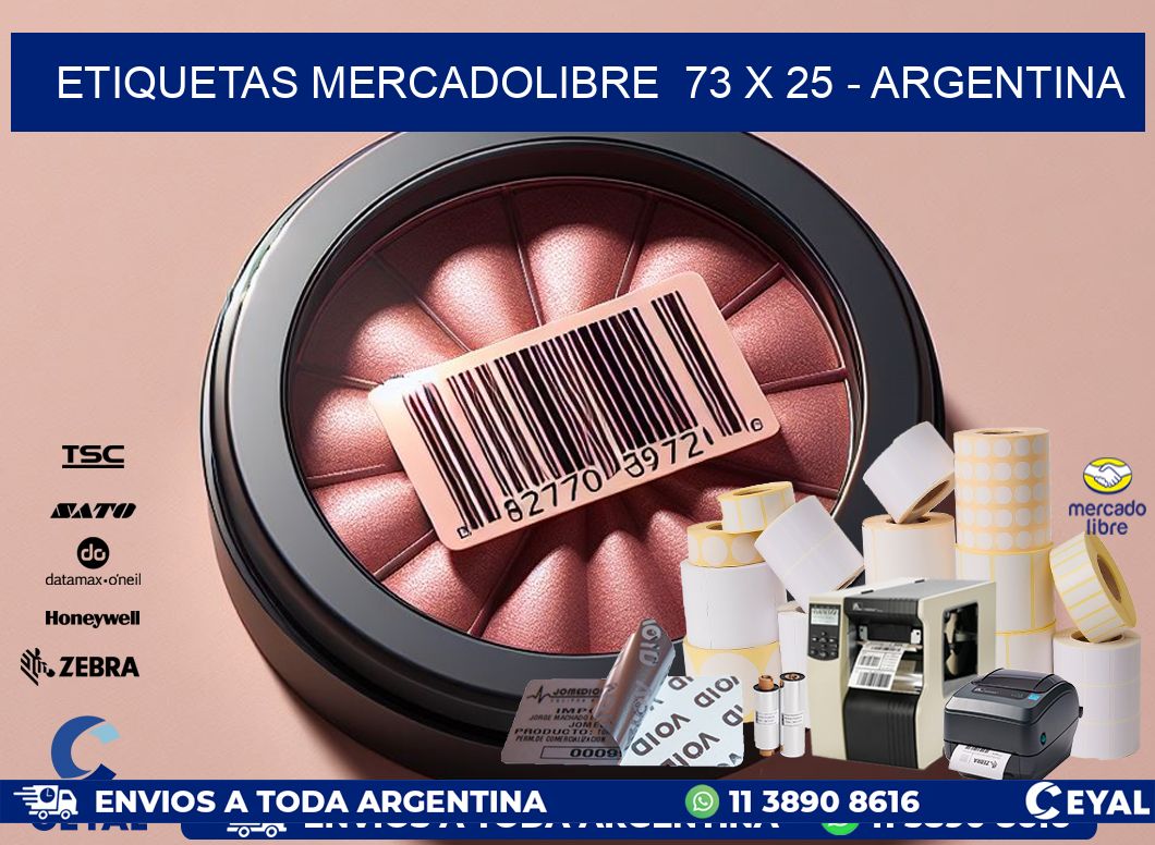 ETIQUETAS MERCADOLIBRE  73 x 25 – ARGENTINA