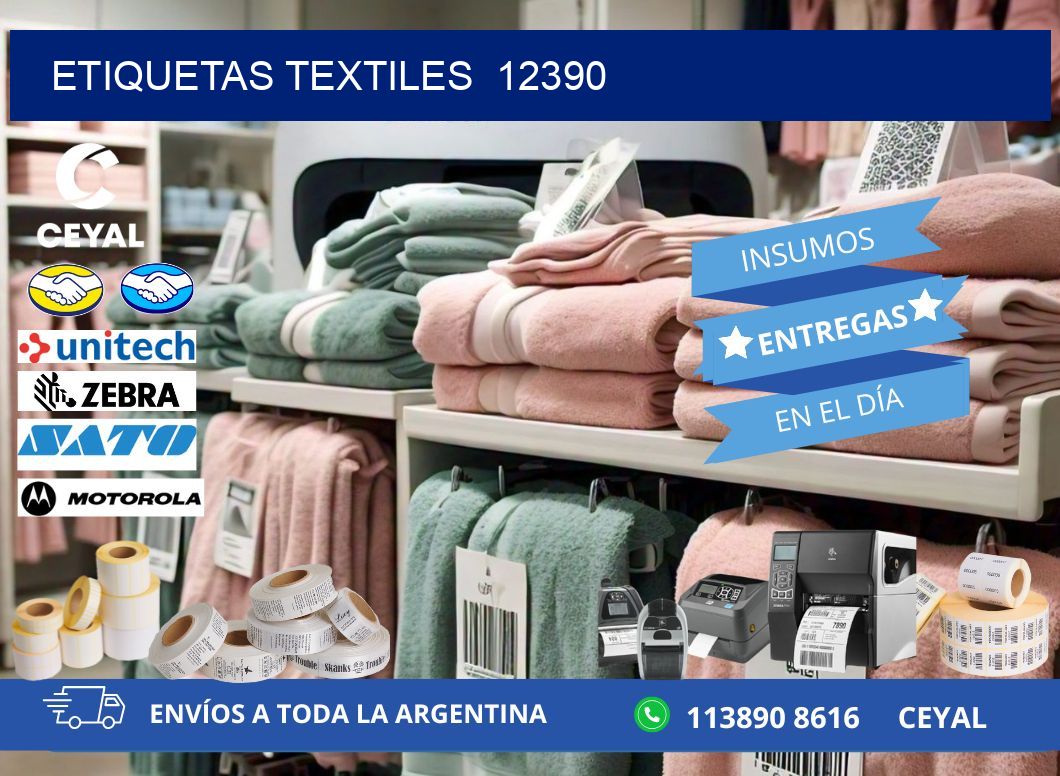 ETIQUETAS TEXTILES  12390