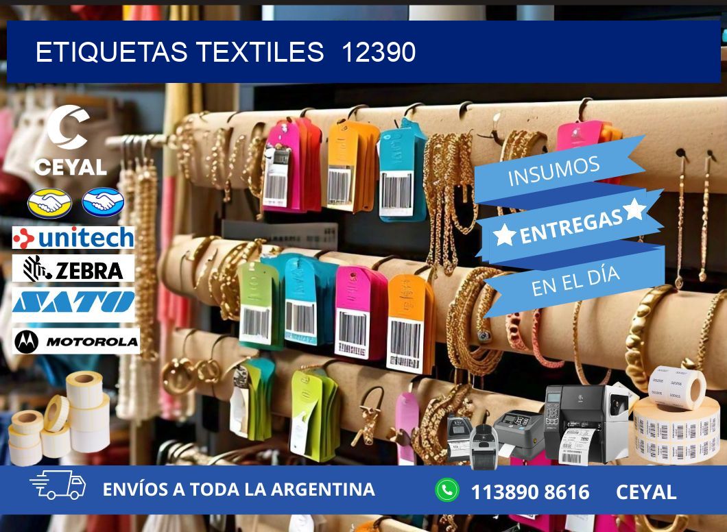 ETIQUETAS TEXTILES  12390