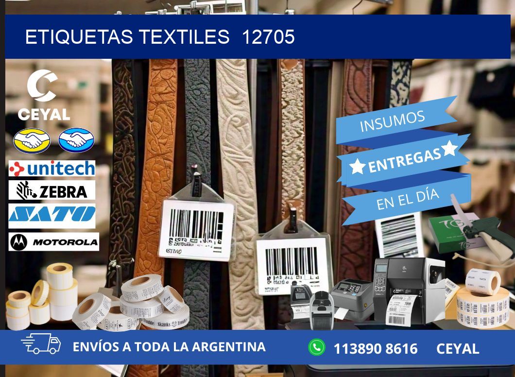 ETIQUETAS TEXTILES  12705