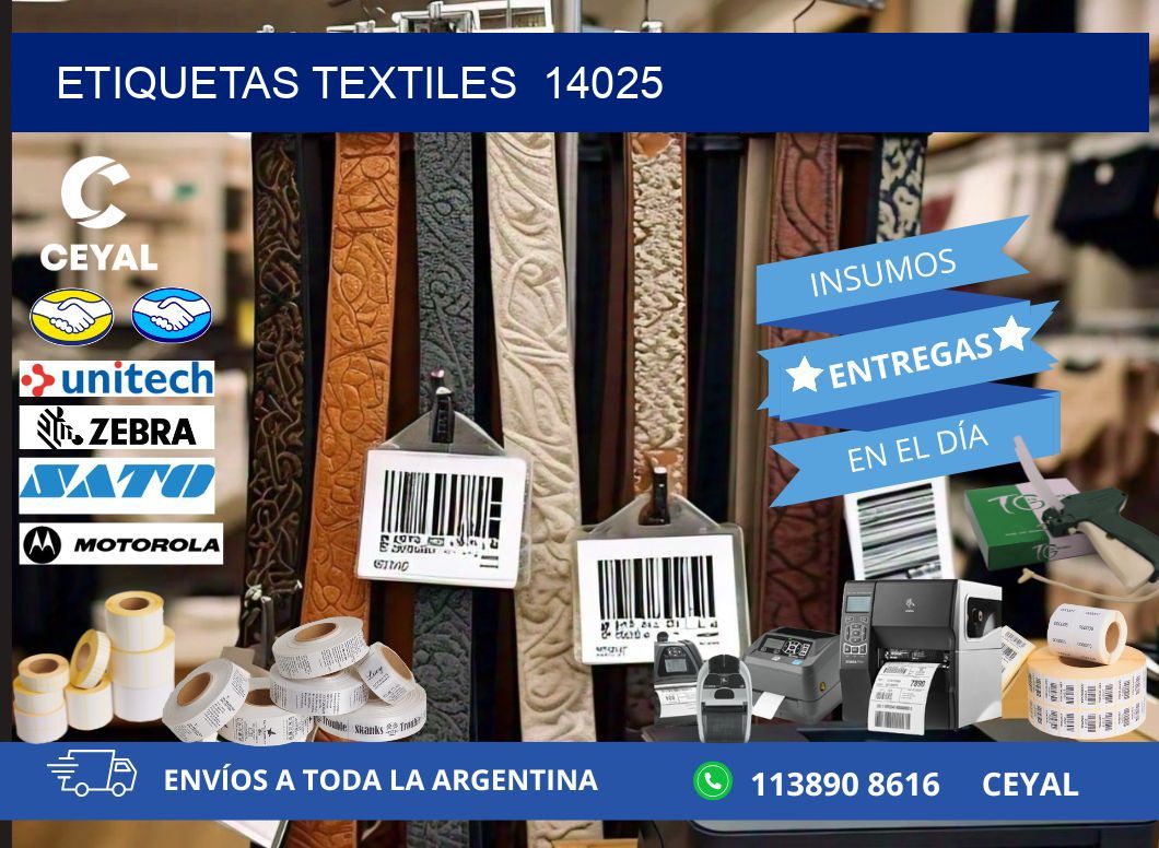 ETIQUETAS TEXTILES  14025