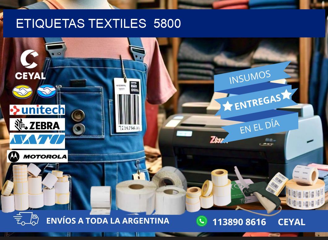 ETIQUETAS TEXTILES  5800