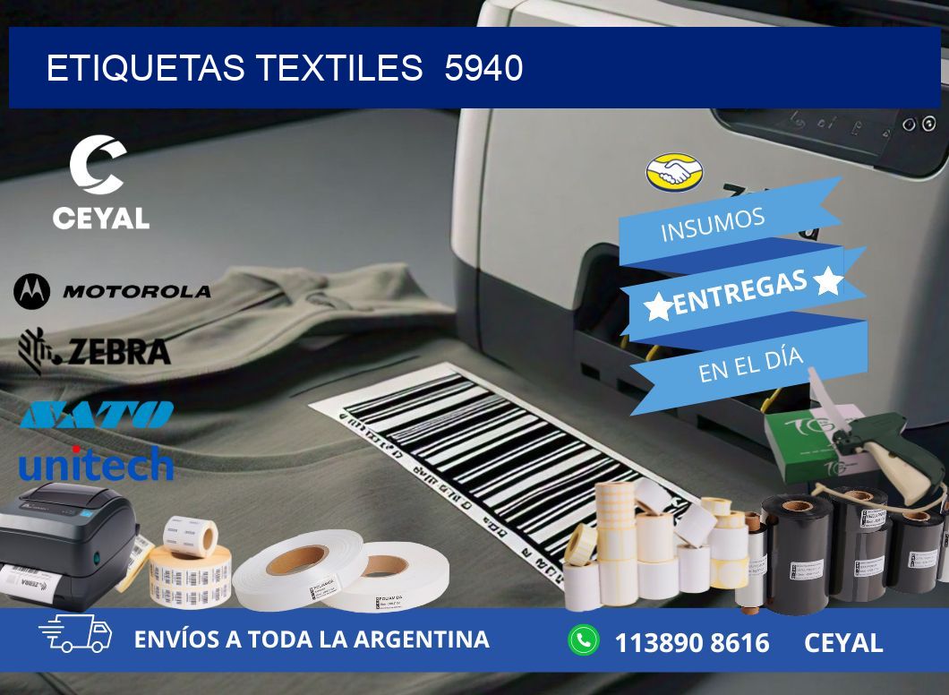 ETIQUETAS TEXTILES  5940