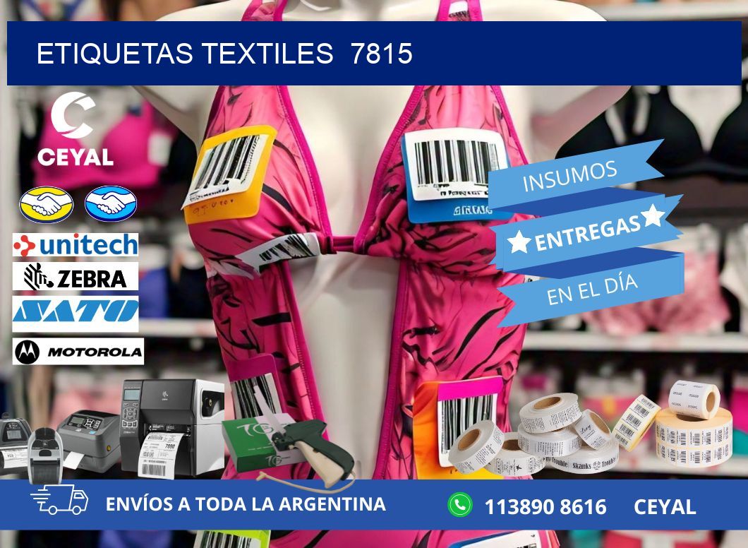 ETIQUETAS TEXTILES  7815