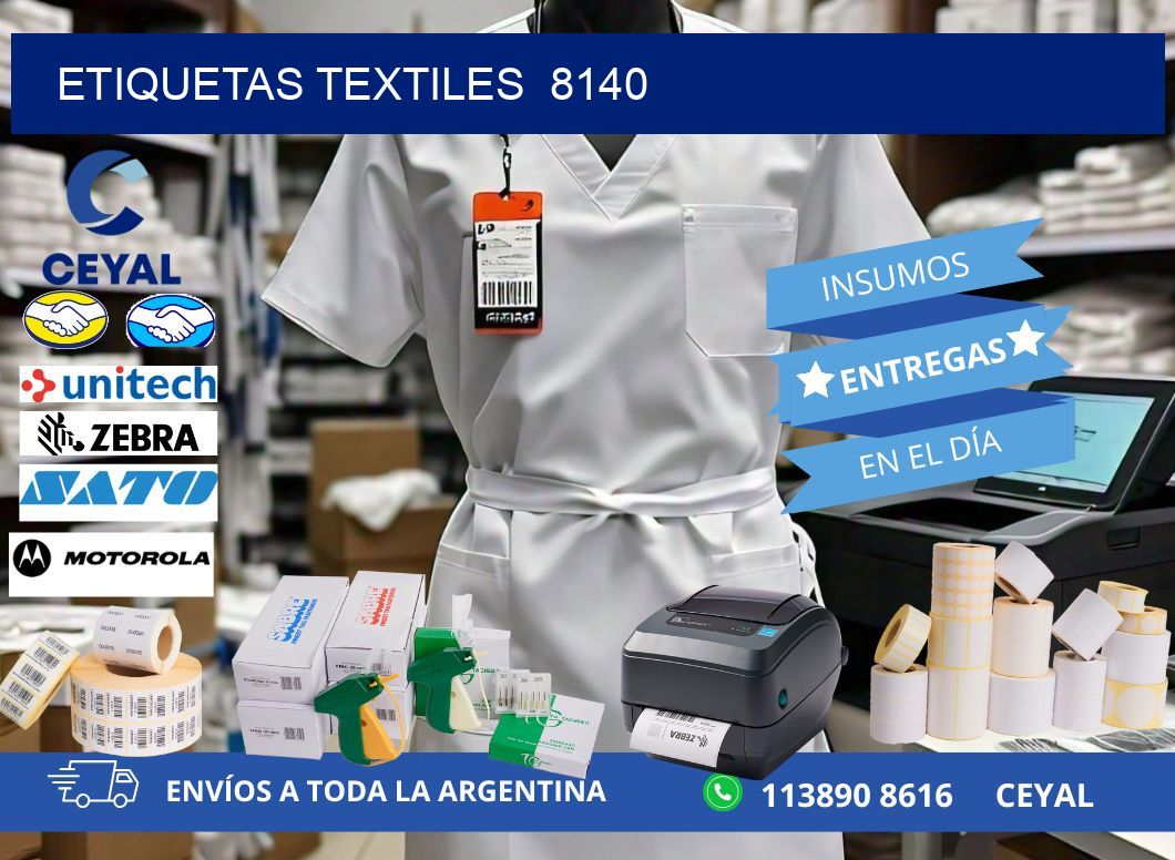 ETIQUETAS TEXTILES  8140