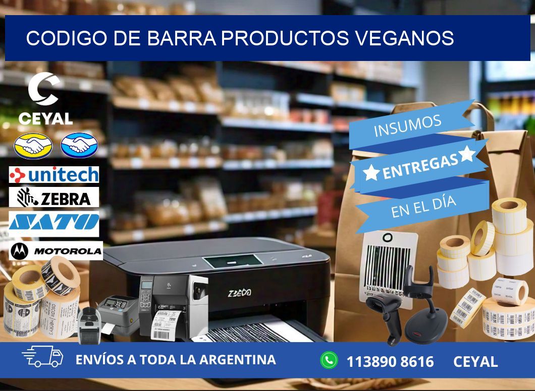 codigo de barra PRODUCTOS VEGANOS