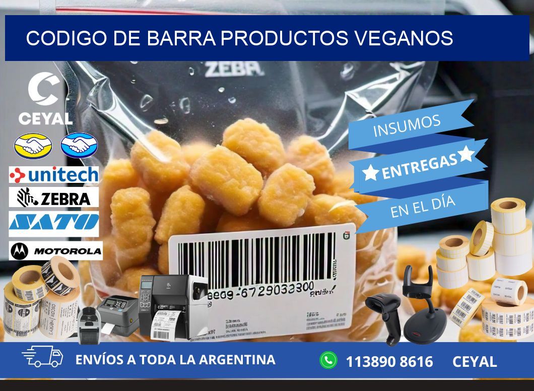 codigo de barra PRODUCTOS VEGANOS