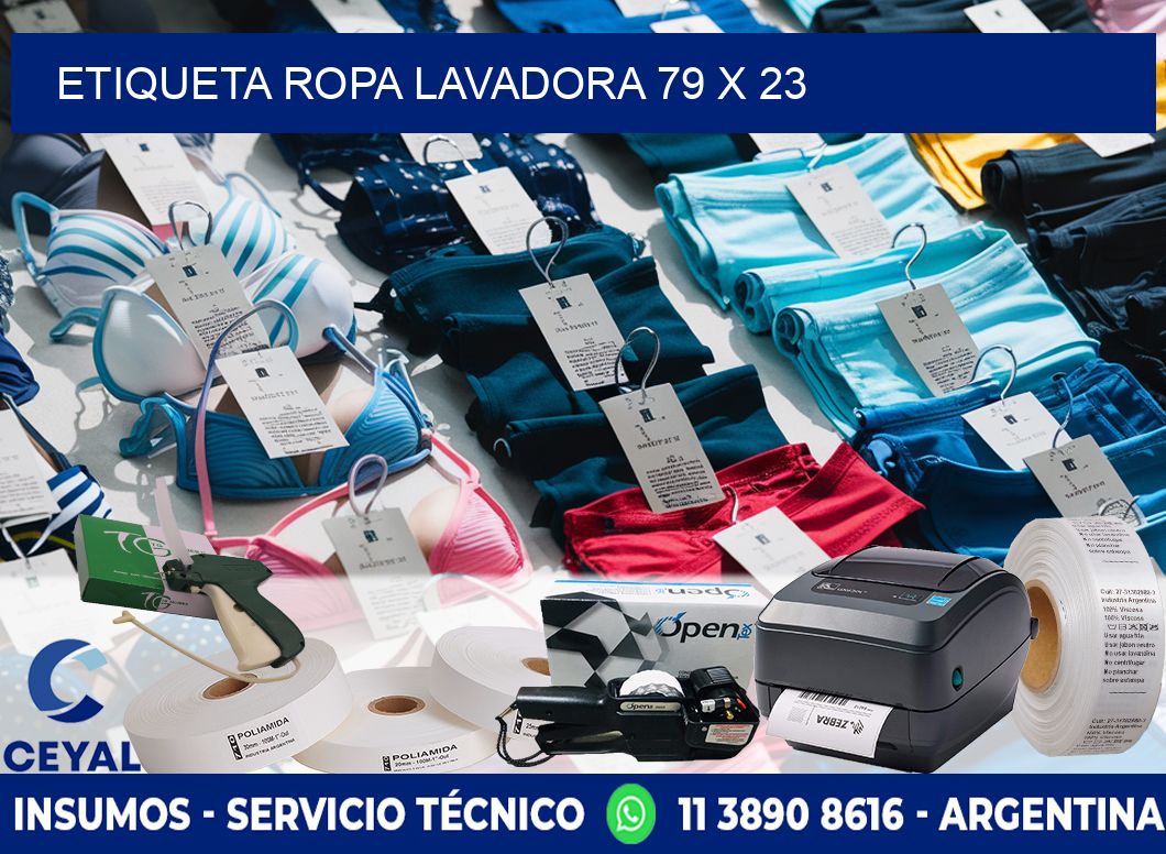 ETIQUETA ROPA LAVADORA 79 x 23