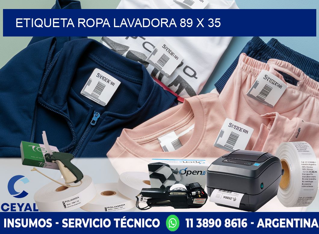 ETIQUETA ROPA LAVADORA 89 x 35